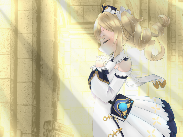 祈る少女