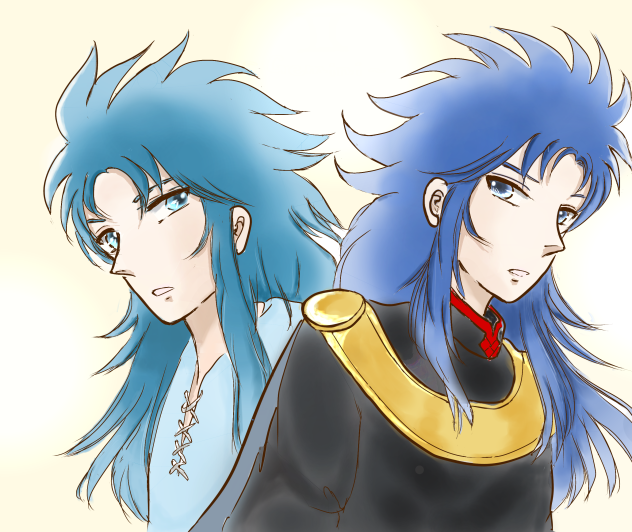 ジェミニ　サガとカノン　誕生日イラスト