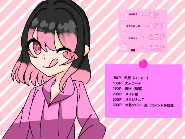 反応ごとに着替えます！