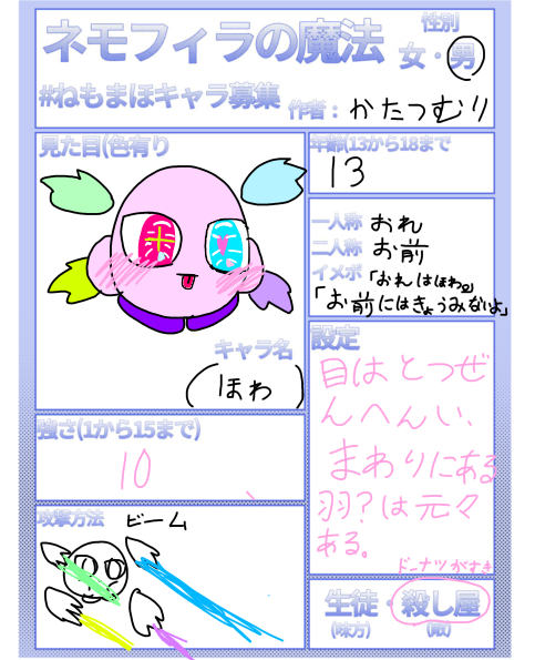 キャラ募☆