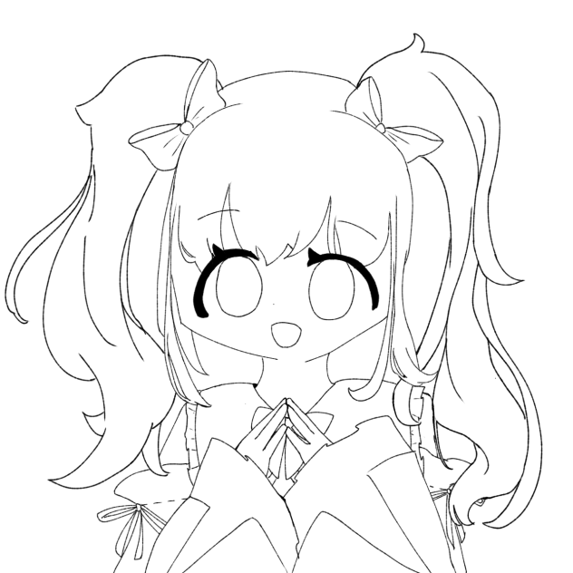 ふんわり　線画