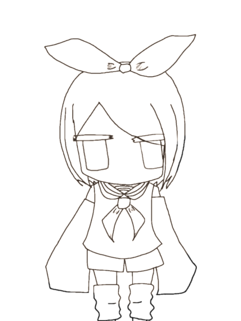 デフォルメリン線画 塗って下さい