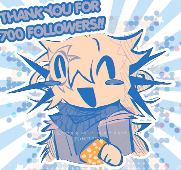 700 followers on Pin