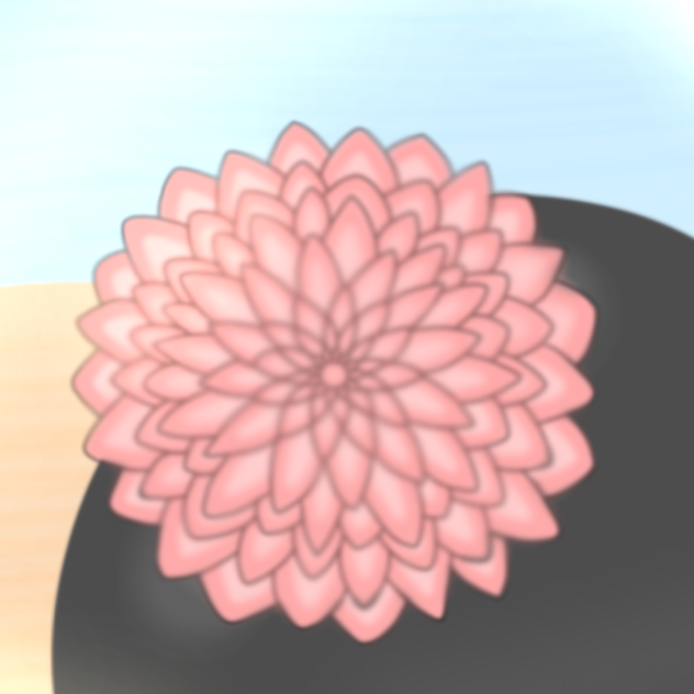 Beautiful Pink Dahlia Flower - ibisPaint