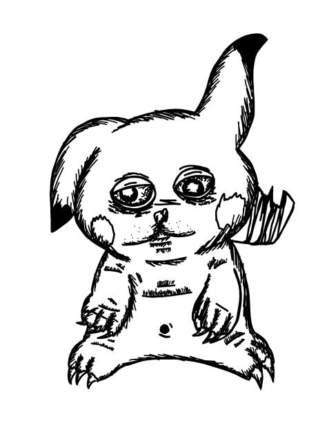 Another cursed pikachu drawing
