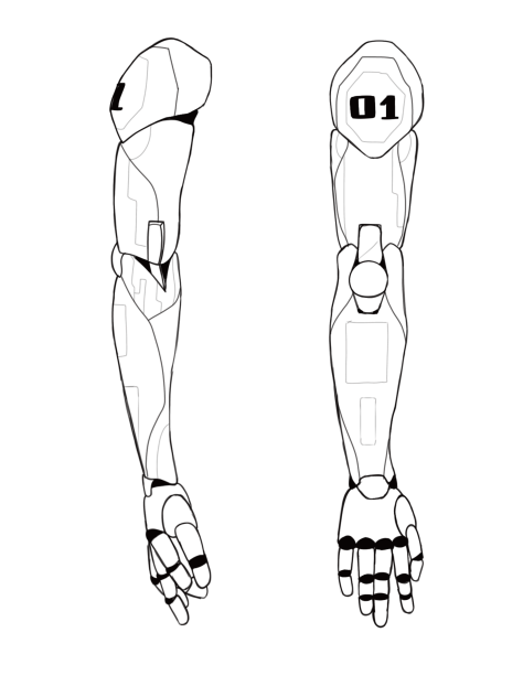 cyber arms(gray)