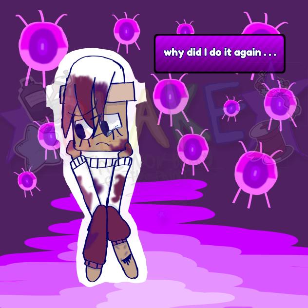 {TW} self harm and eyes hehe