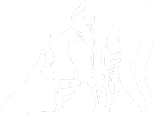 苺　線画