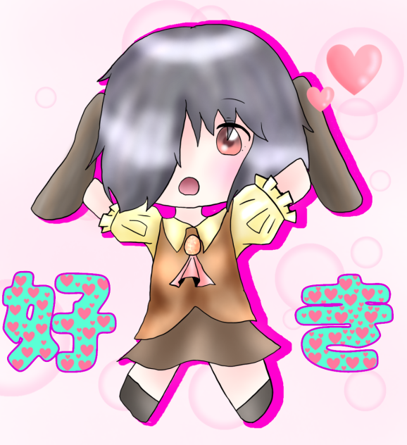 りと様の線画を塗らせていただきました！