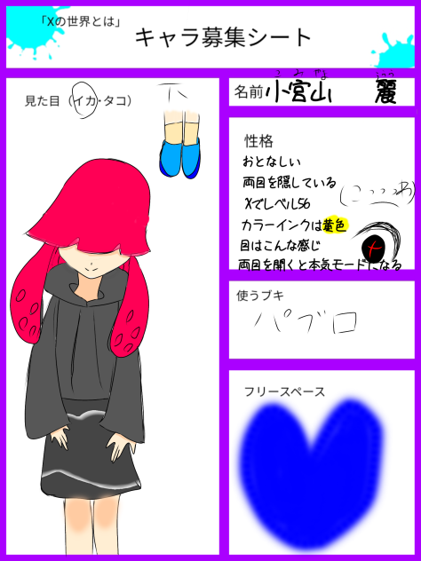 ちょこれーとさんのキャラ募集‼️