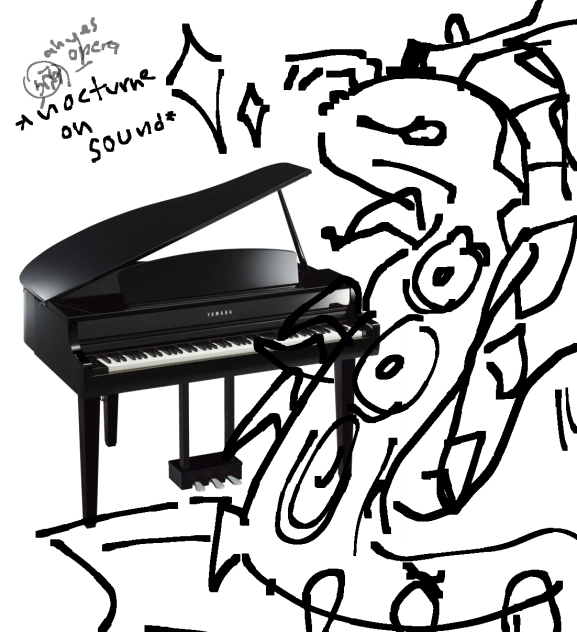 Centiskortch playing the piano