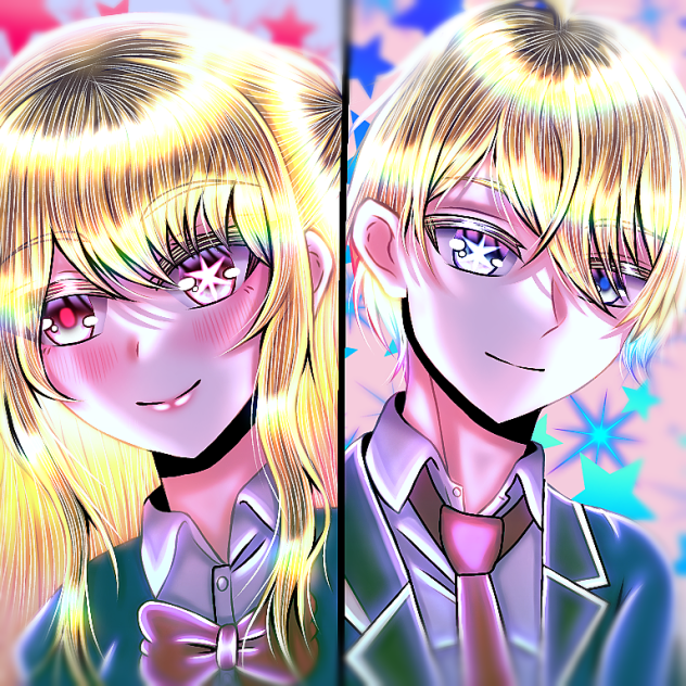 Ruby hoshino and Aquamarine hoshino - ibisPaint