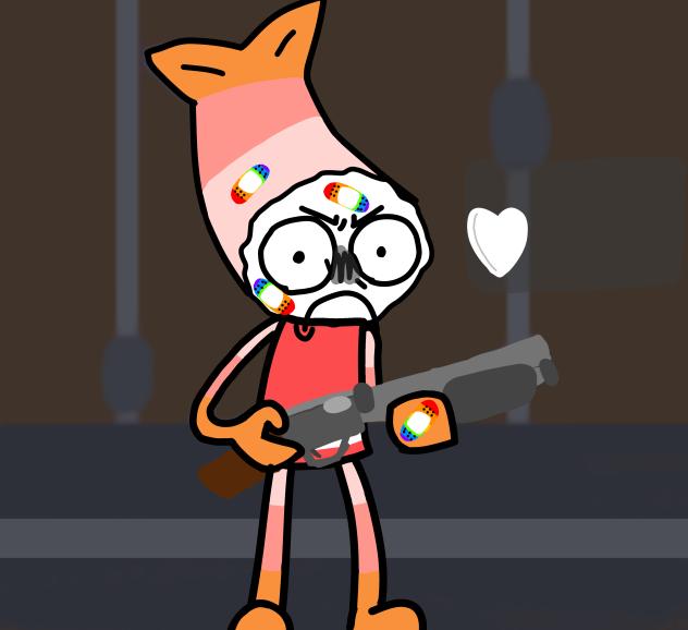 Shrimpo with a SHOTGUN