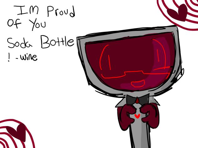 Wineglass! For soda bottle ❤️