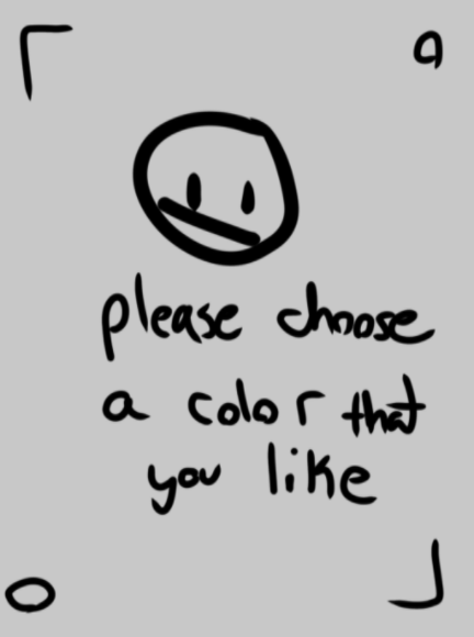 I need a color for my character