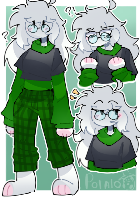 Genderbent version of Floaty Arts’s oc