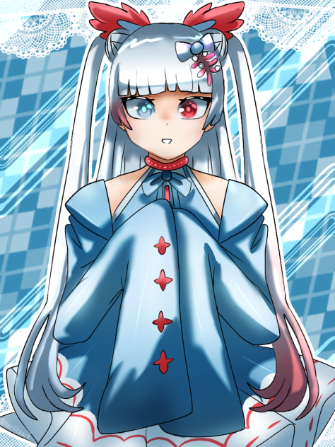 Snowy blue