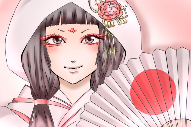 狐の嫁入り風 絵師さん、塗って下さい!!  を塗らせて頂きました