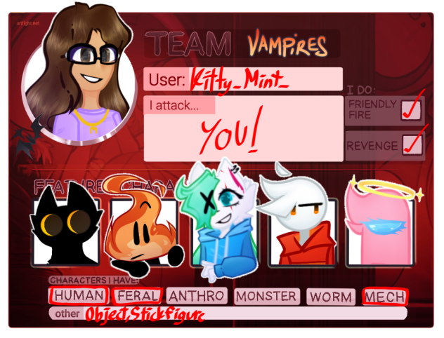 ArtFight 2023 Profile Card