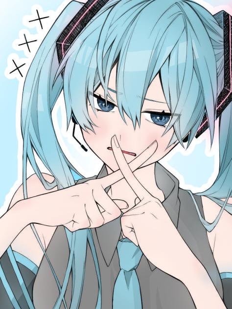 ‐ミクちゃん塗ってみた‐