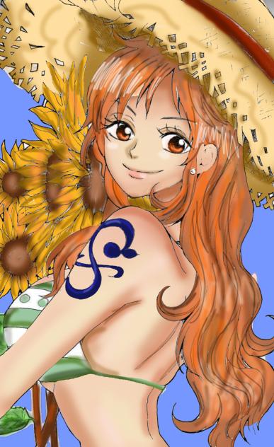Nami coloring page