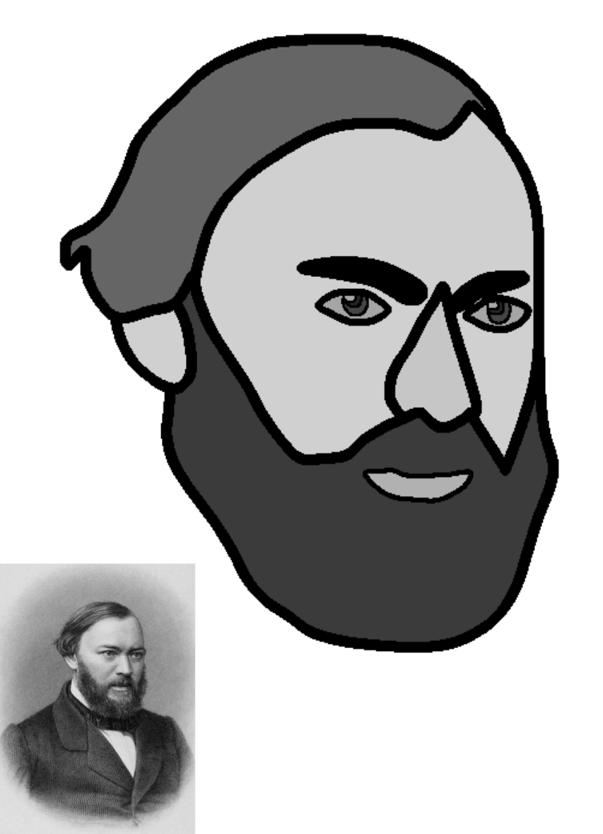 Портрет Островского - ibisPaint