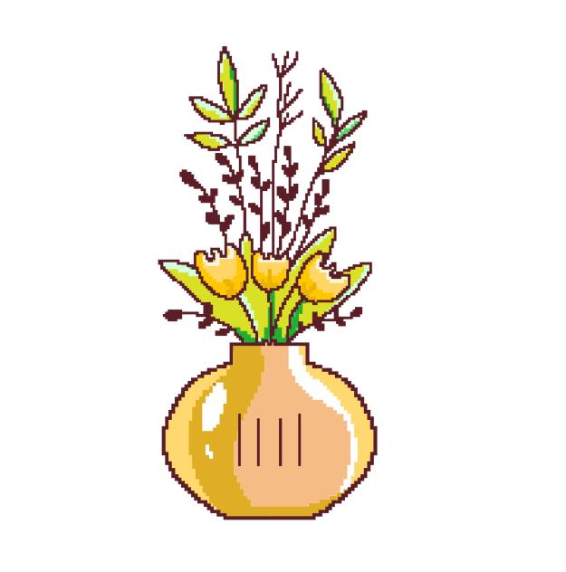 Flower pot decoration a4