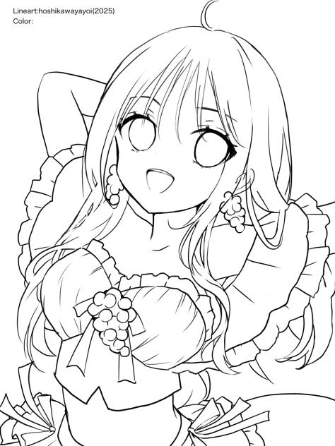 ヌーヴォー(ぬりえ)