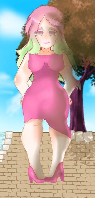 Mrs Sakura is going to a party