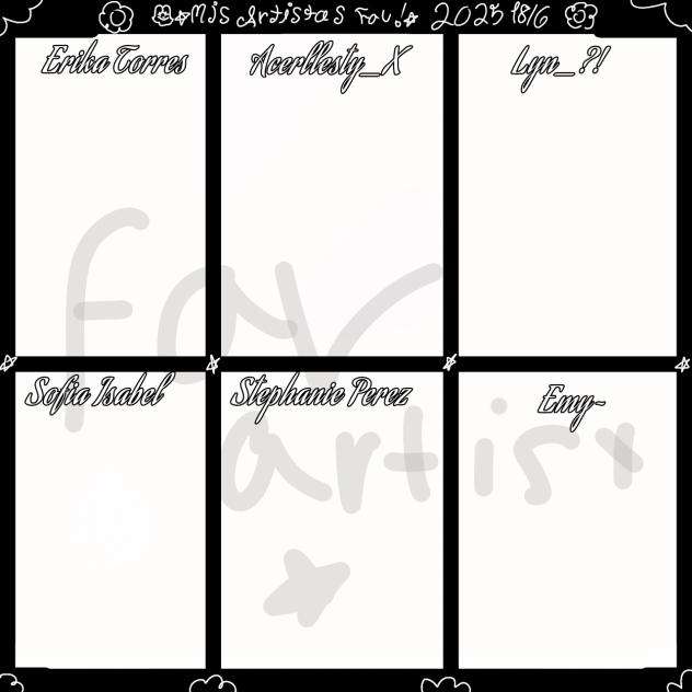 𖠰✿Artistas Fav✿𖠰