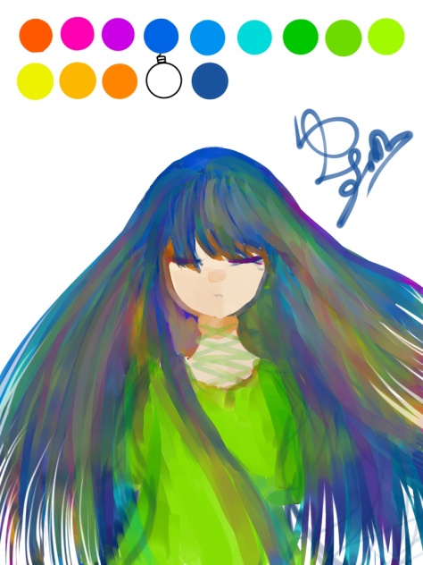 アイビスのアイコンの色だけで描くやつ！