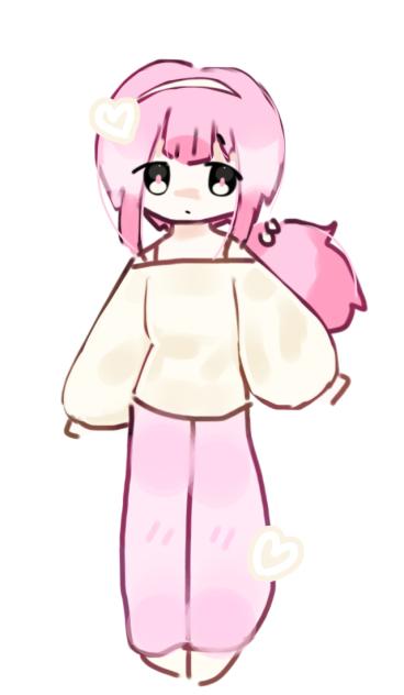 pink and beige girl