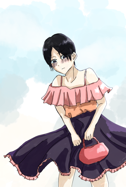 国見ちゃん（女装(●´ϖ`●)）