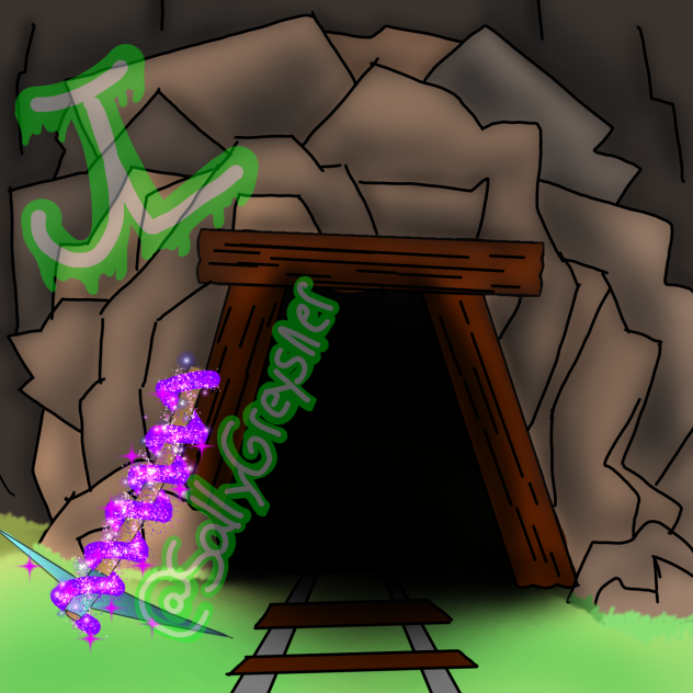 Mine shaft and diamond pickaxes ⛏️