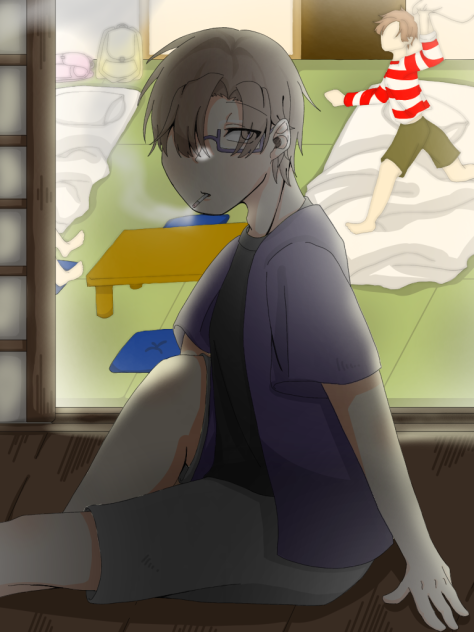休憩中