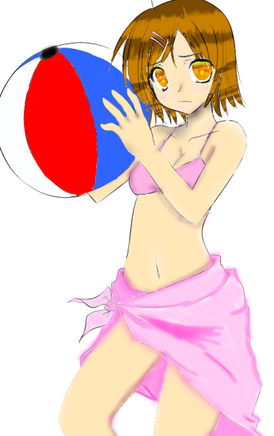 girl in the beach