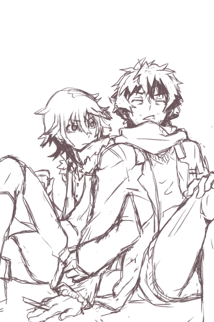 【屍鬼夏敏】休憩【下描き】