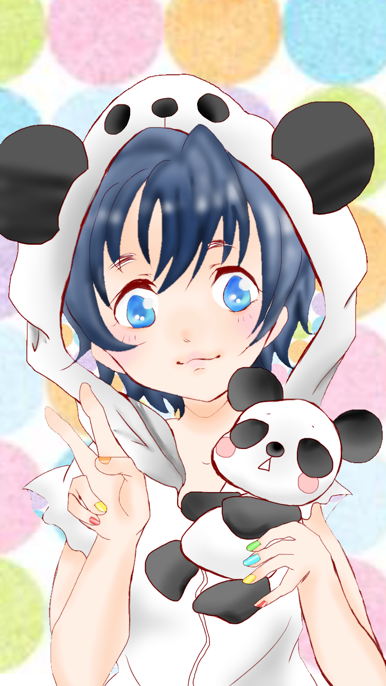 ♡ぱんだ☆06♡女の子素材シート - ノート/メモ帳 