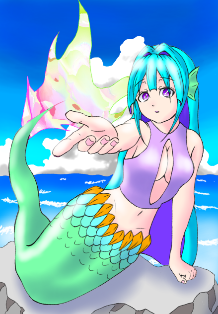 人魚(塗り)