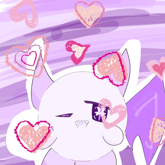 前に描いたあくまちゃん♡