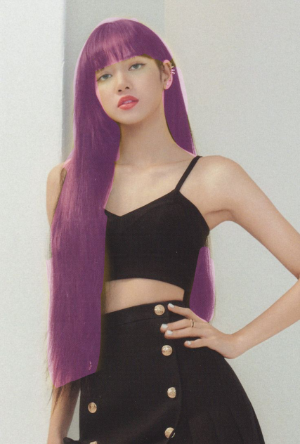 blackpink Lisa pink hair color 🌸