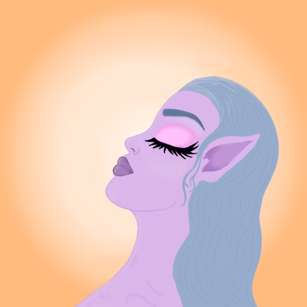 sun bathing elf