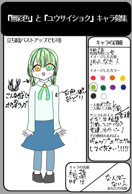 キャラ募集〜