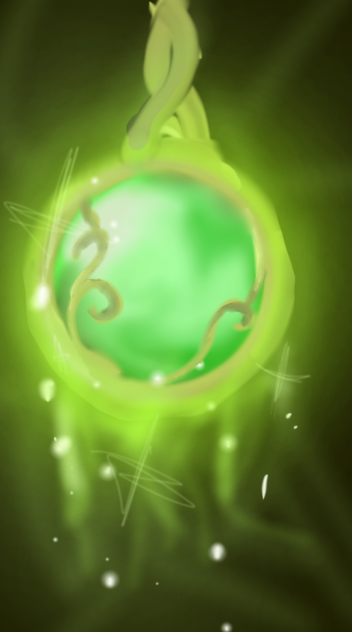 Grüne Magische Halskette