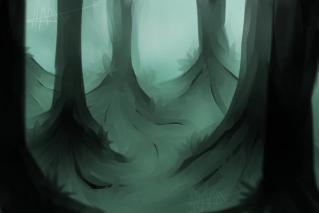 funny foggy zombie forest idk