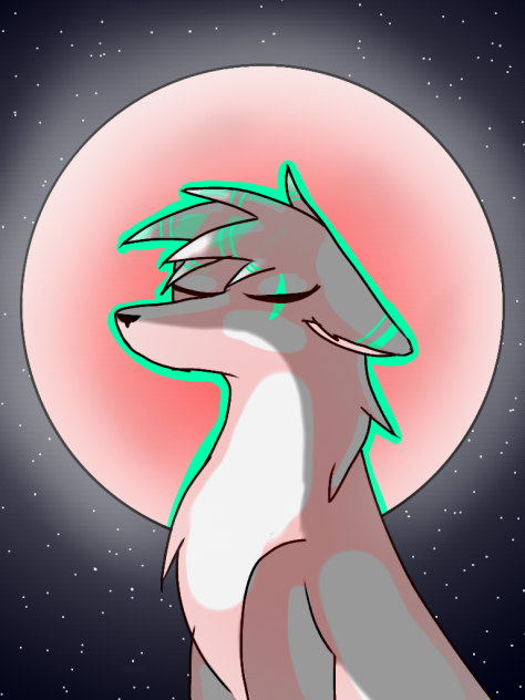 red moon - ibisPaint