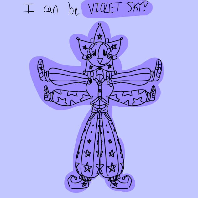 I Can be Violet sky