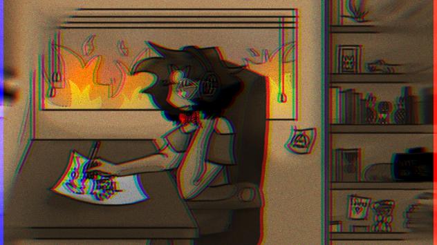 Drawing Outro thing but without colour