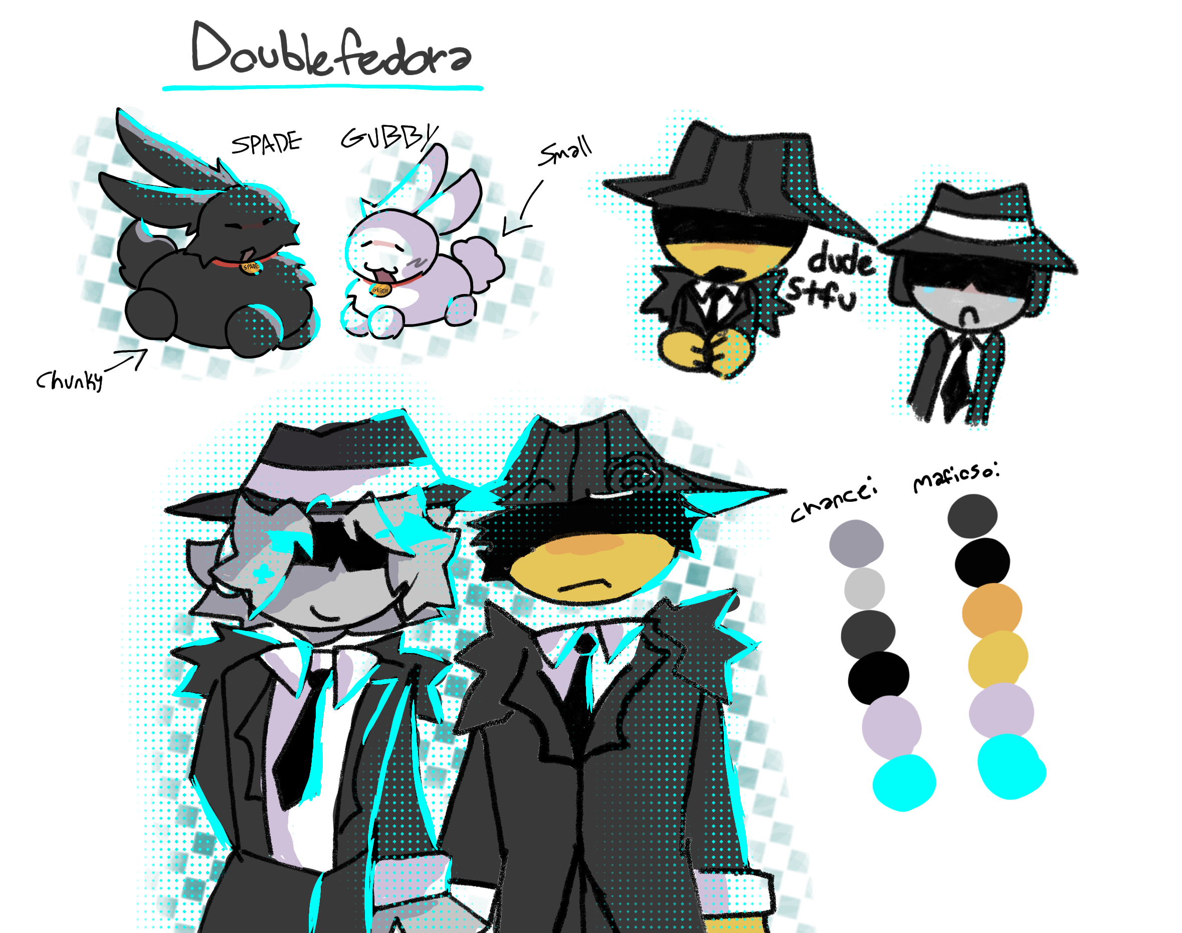 doublefedora doodle - ibisPaint
