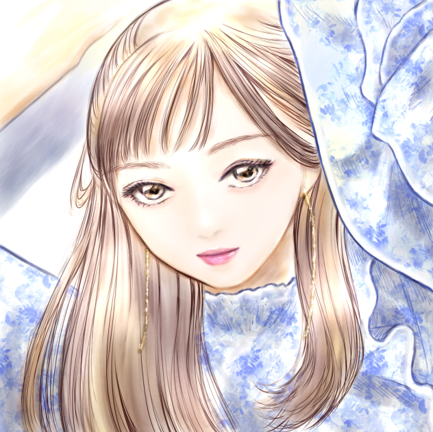 山口真帆ちゃんカレンダーの模写。
